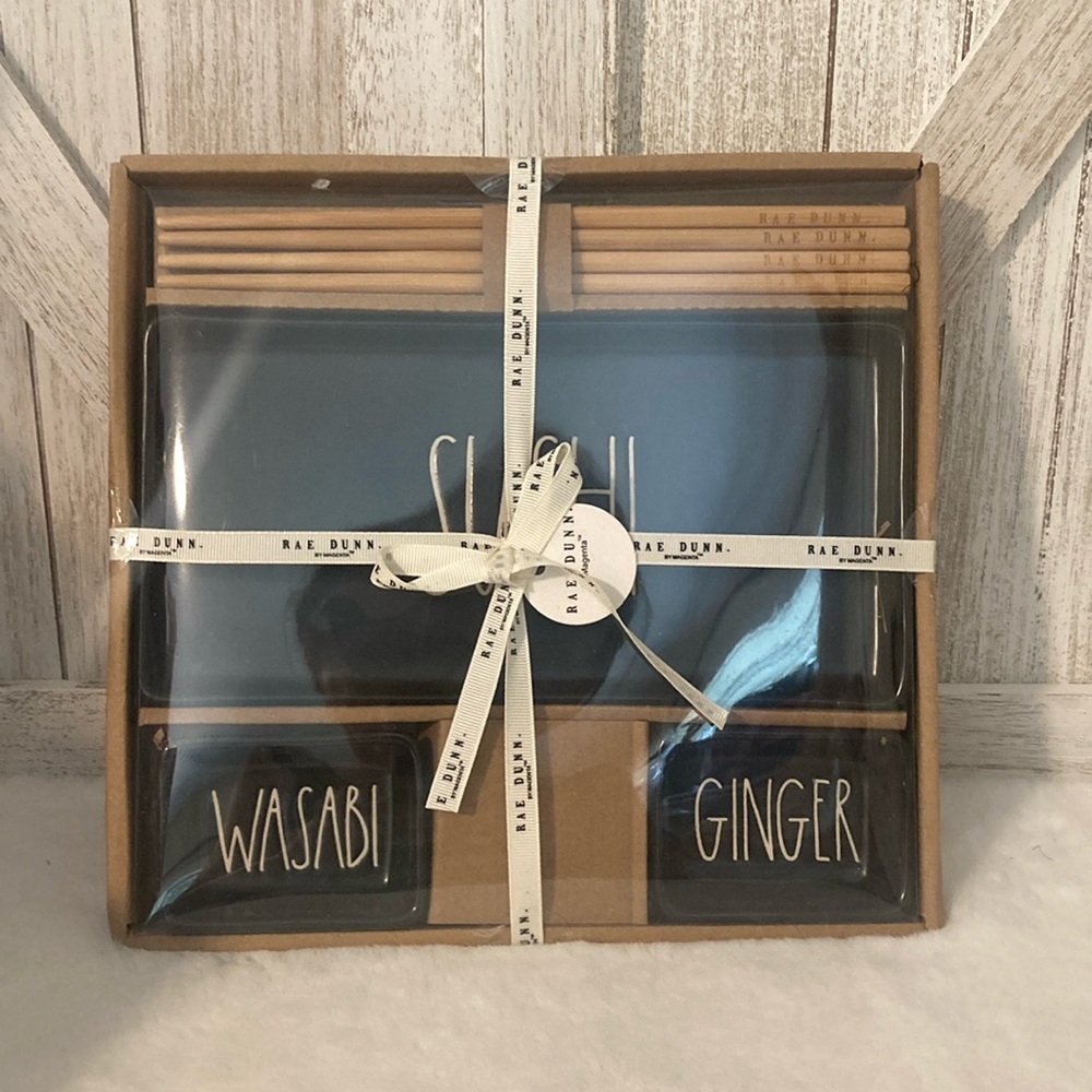 Rae Dunn Sushi, Ginger and Wasabi Set